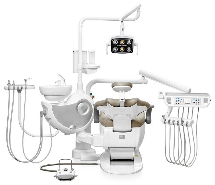 Стоматологическая установка Safety M2+ в белом корпусе нижняя подача - Фото 3
